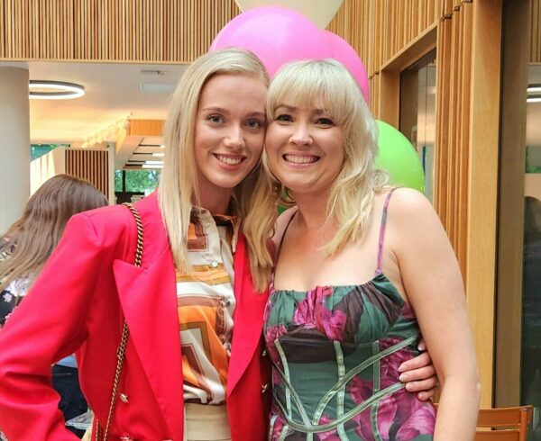 L-R Miss Yorkshire Chloe with HelloHope founder Ellie at HelloHope's launch event